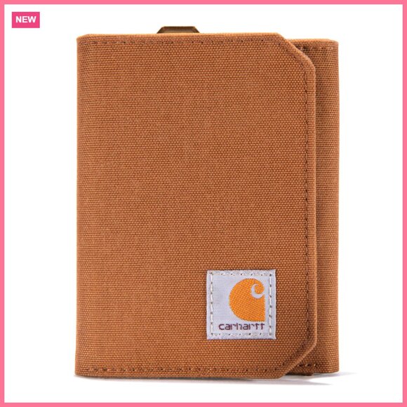 Nylon Duck Trifold Wallet with RFID Blocking and Water Resistant Interior